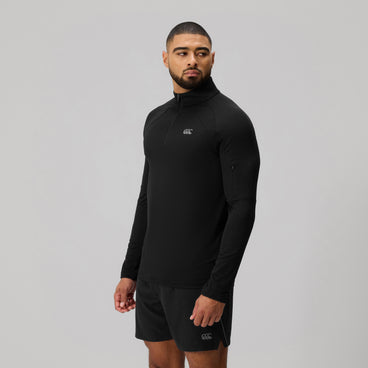 Mens Tempo Quarter-Zip Black