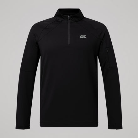 Mens Tempo Quarter-Zip Black