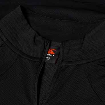 Mens Tempo Quarter-Zip Black