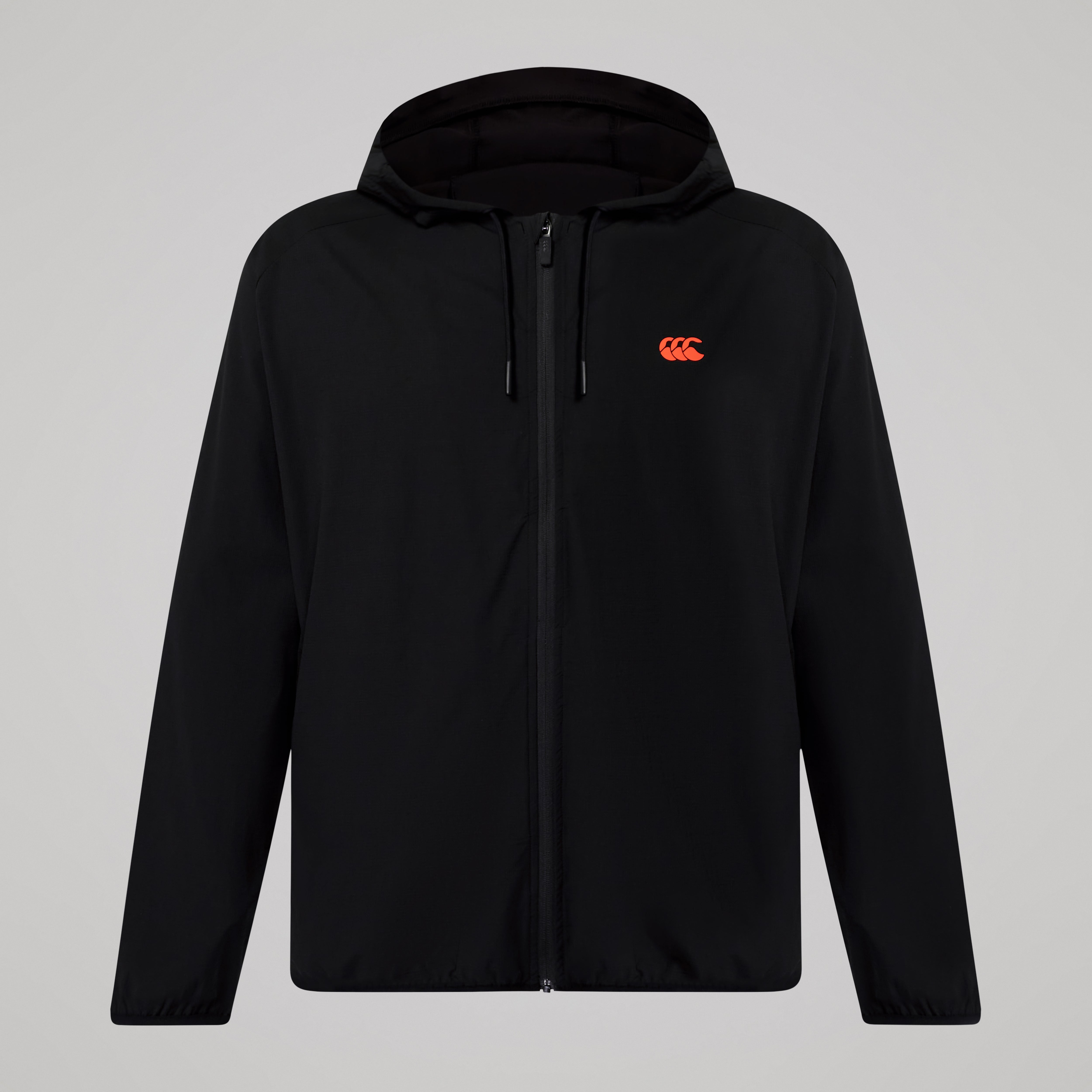 Mens Tempo+ Packaway Full Zip Jacket Black | Black | Canterbury