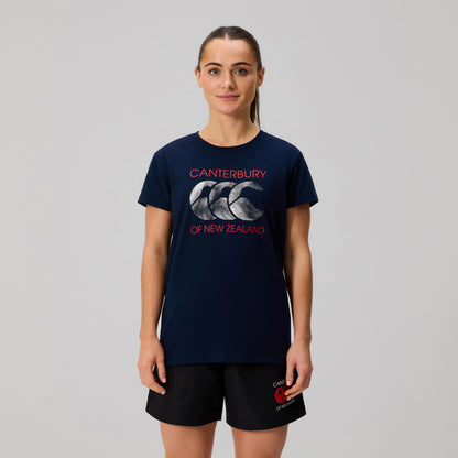 Womens Rakaia T-Shirt Navy