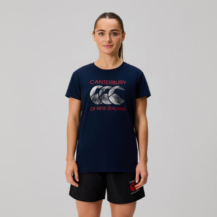 Womens Rakaia T-Shirt Navy