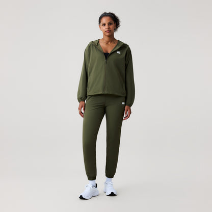 Womens Tempo+ Packaway Full-Zip Jacket Green