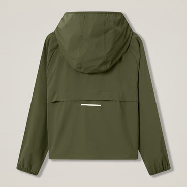 Womens Tempo+ Packaway Full-Zip Jacket Green