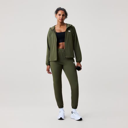 Womens Tempo+ Woven Trackpant Green