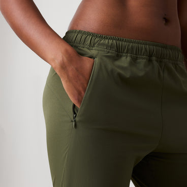 Womens Tempo+ Woven Trackpant Green
