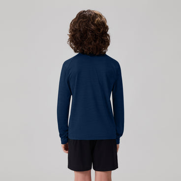 Junior Unisex Tempo+ 1/4 Zip Training Top Navy