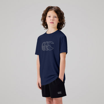 Junior Unisex Tempo+ Tee Navy