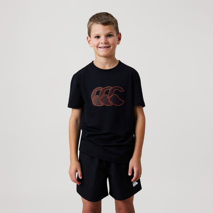 Junior Unisex Tempo+ Tee Black