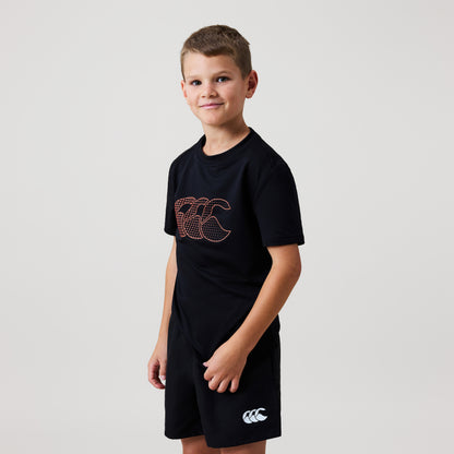 Junior Unisex Tempo+ Tee Black