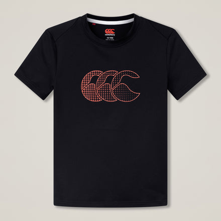 Junior Unisex Tempo+ Tee Black