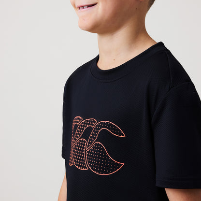 Junior Unisex Tempo+ Tee Black