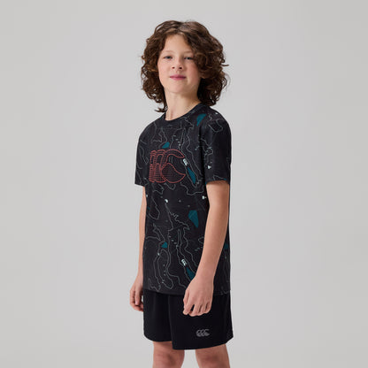 Junior Unisex Tempo+ Tee Black
