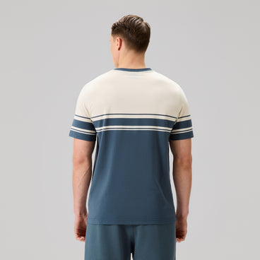Mens Everyday Stripe Tee Grey