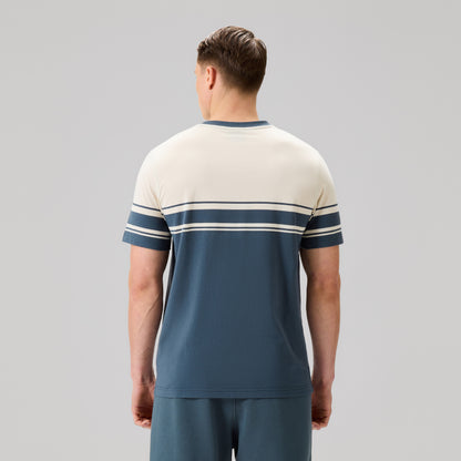 Mens Everyday Stripe Tee Grey