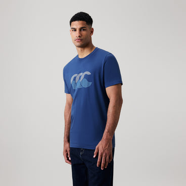 Mens Fundamental Tee Blue/Grey