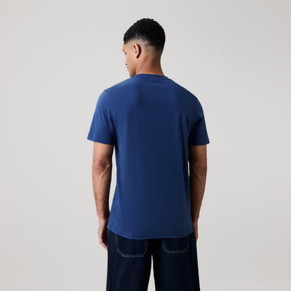 Mens Fundamental Tee Blue/Grey