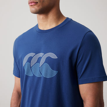 Mens Fundamental Tee Blue/Grey