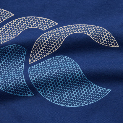 Mens Fundamental Tee Blue/Grey