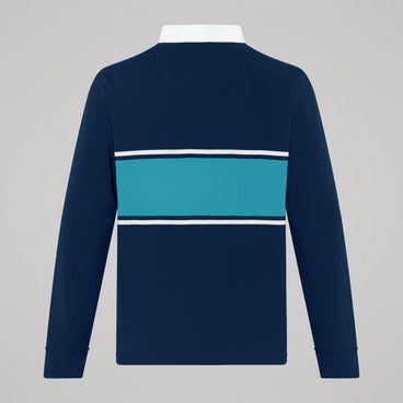 Mens Fundamentals Stripe Rugby Jersey Blue
