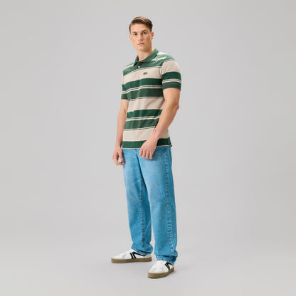 Mens Fundamentals Stripe Polo