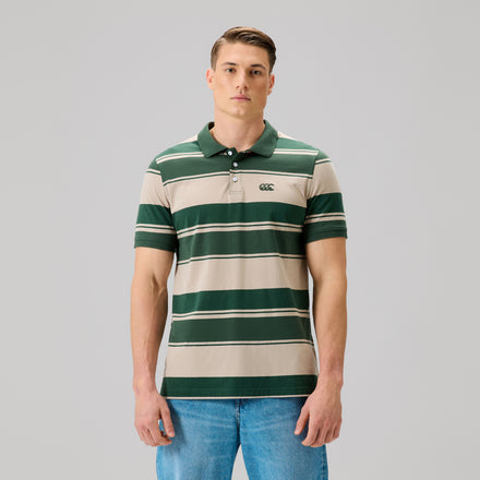 Mens Fundamentals Stripe Polo