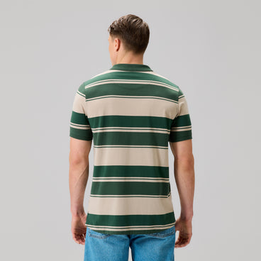 Mens Fundamentals Stripe Polo