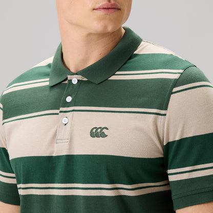 Mens Fundamentals Stripe Polo