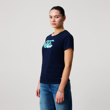 Womens Uglies Logo Tee Navy