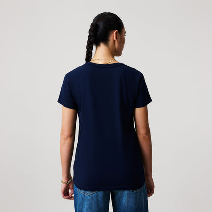 Womens Uglies Logo Tee Navy