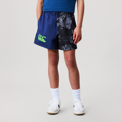 Kids Force Harlequin Short Blue