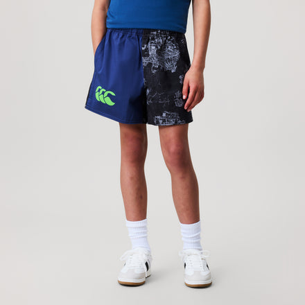 Kids Force Harlequin Short Blue