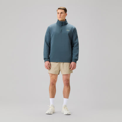 Mens Fundamentals 1/4 Zip Sweatshirt Grey