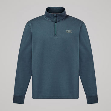 Mens Fundamentals 1/4 Zip Sweatshirt Grey