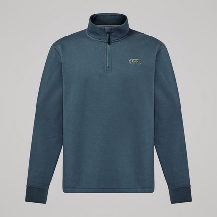 Mens Fundamentals 1/4 Zip Sweatshirt Grey