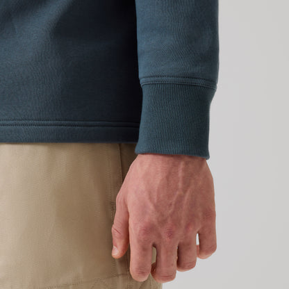 Mens Fundamentals 1/4 Zip Sweatshirt Grey