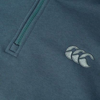 Mens Fundamentals 1/4 Zip Sweatshirt Grey