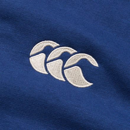 Mens Open Hem 1/4 Zip Sweatshirt Blue