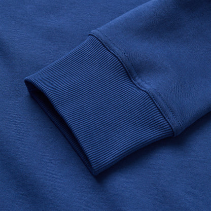 Mens Open Hem 1/4 Zip Sweatshirt Blue