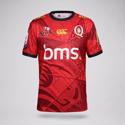 QLD REDS 2026 Mens Pasifika Warm Up Tee