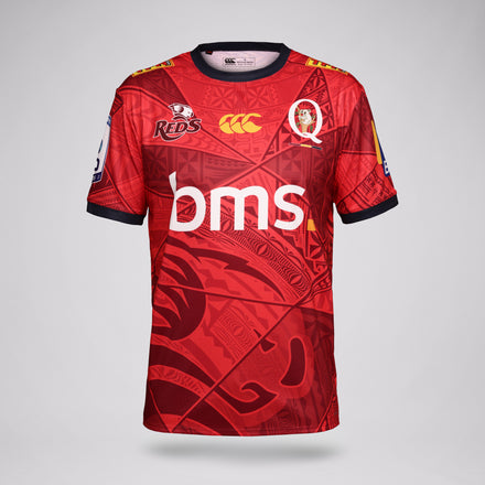 QLD REDS 2026 Mens Pasifika Warm Up Tee