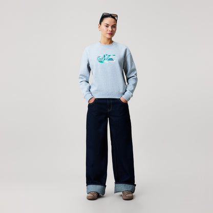Womens Uglies Logo Crew Sweatshirt Grey