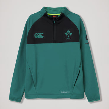 Junior Unisex Ireland 1/4 Zip Training Top Green