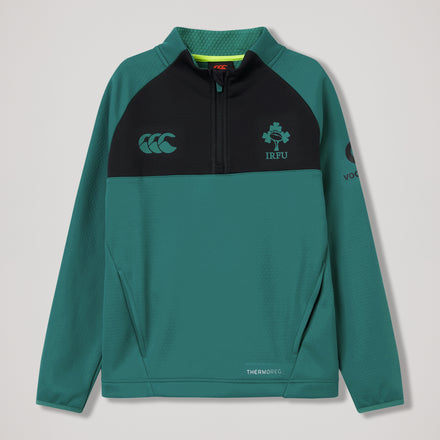 Junior Unisex Ireland 1/4 Zip Training Top Green