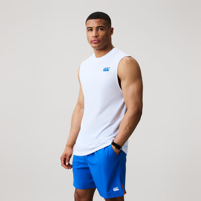 Mens Tempo+ Training Tank White