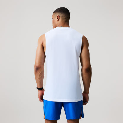 Mens Tempo+ Training Tank White