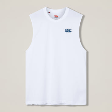Mens Tempo+ Training Tank White