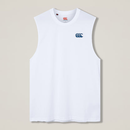 Mens Tempo+ Training Tank White