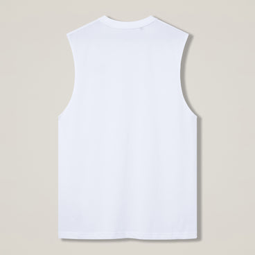 Mens Tempo+ Training Tank White