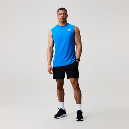 Mens Tempo+ Training Tank Blue
